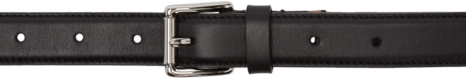 Ami Alexandre Mattiussi Black and Orange Thin Belt