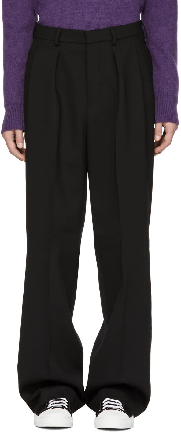 Ami Alexandre Mattiussi Black Large Trousers