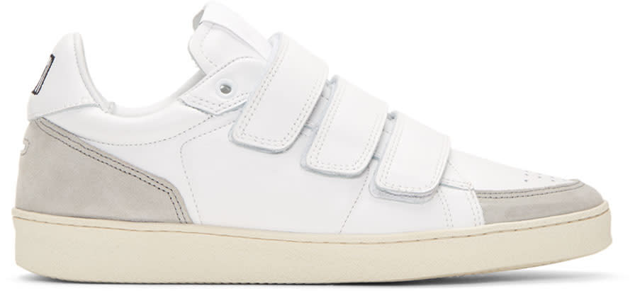 Ami Alexandre Mattiussi White Straps Sneakers