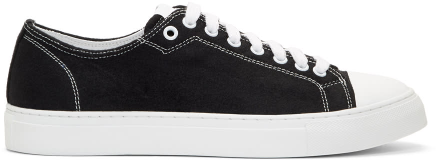 Ami Alexandre Mattiussi Black Wool Sneakers