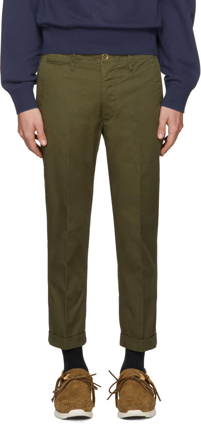 Visvim Green High Water Chinos