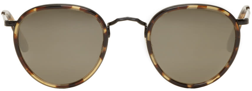 Oliver Peoples Tortoiseshell Vintage Mp-2 Sunglasses