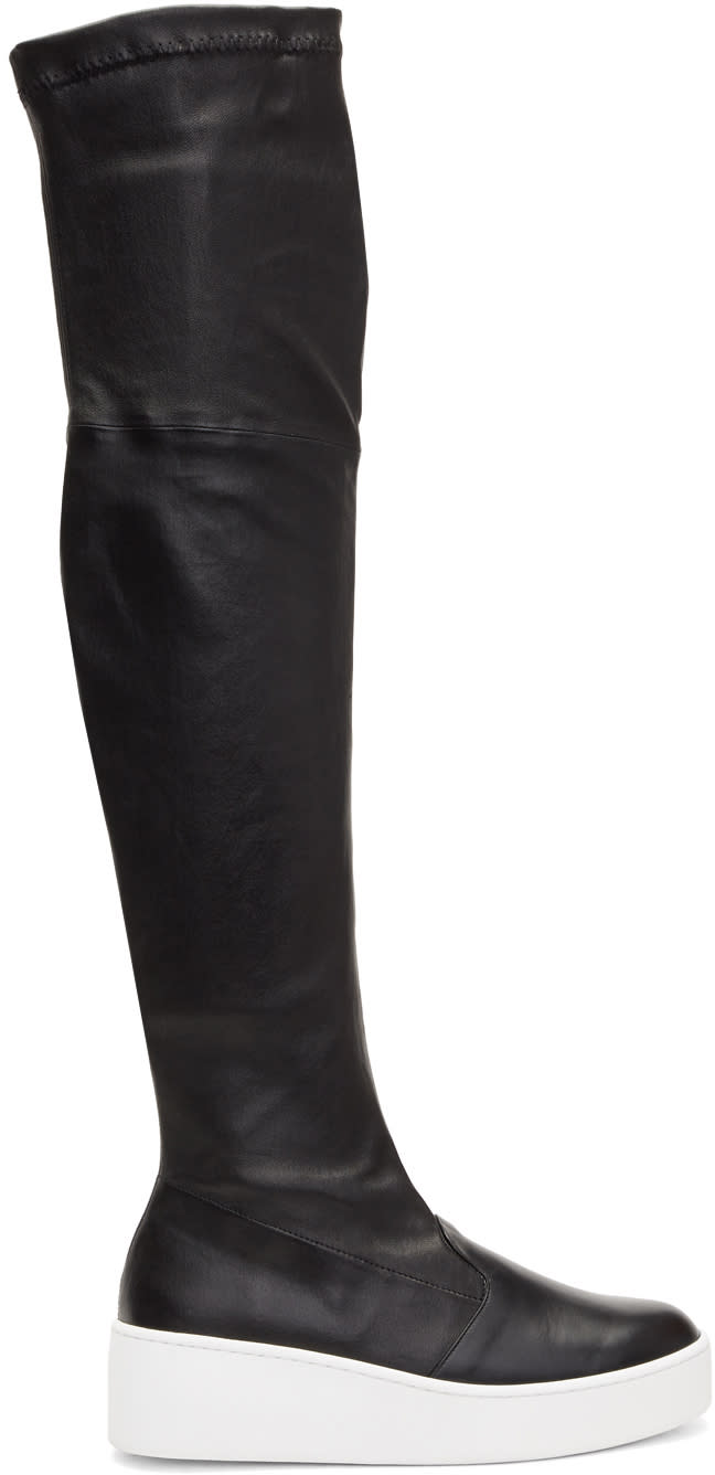 Robert Clergerie Black Tinatua Tall Boots