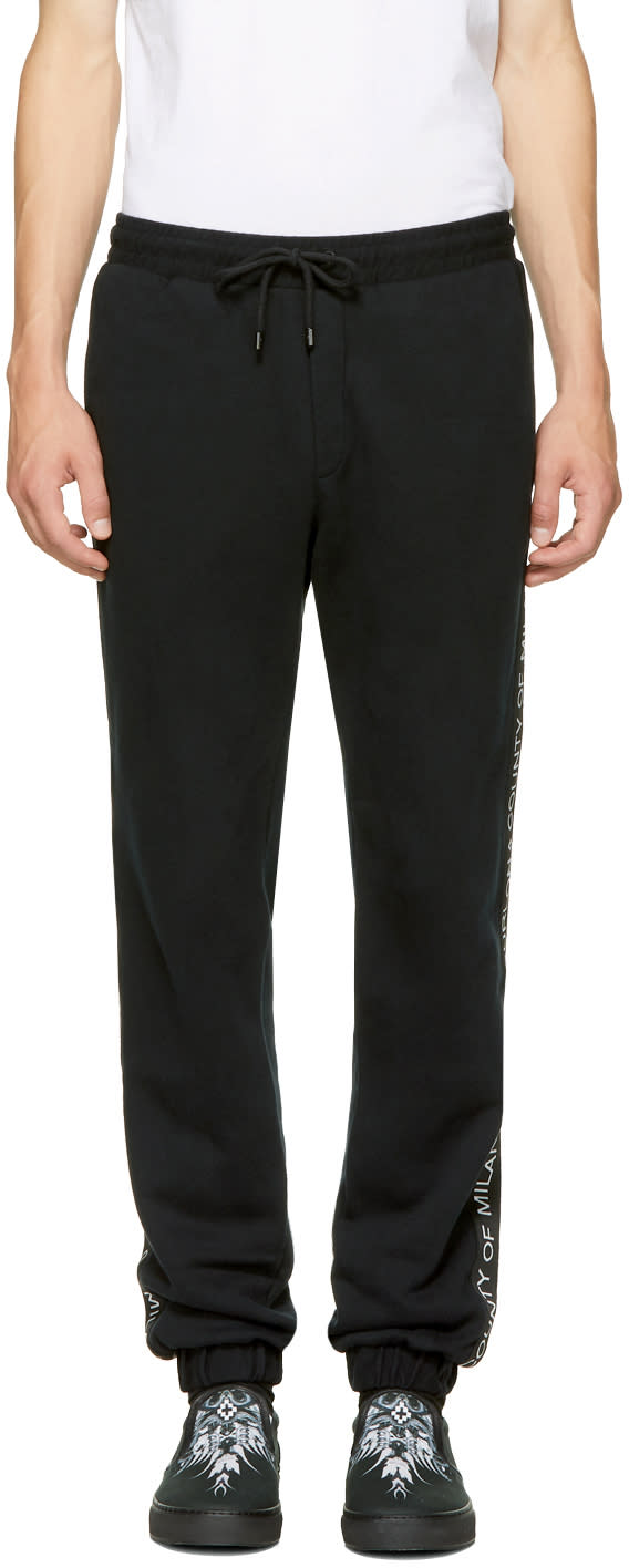 Marcelo Burlon County Of Milan Black Mako Lounge Pants