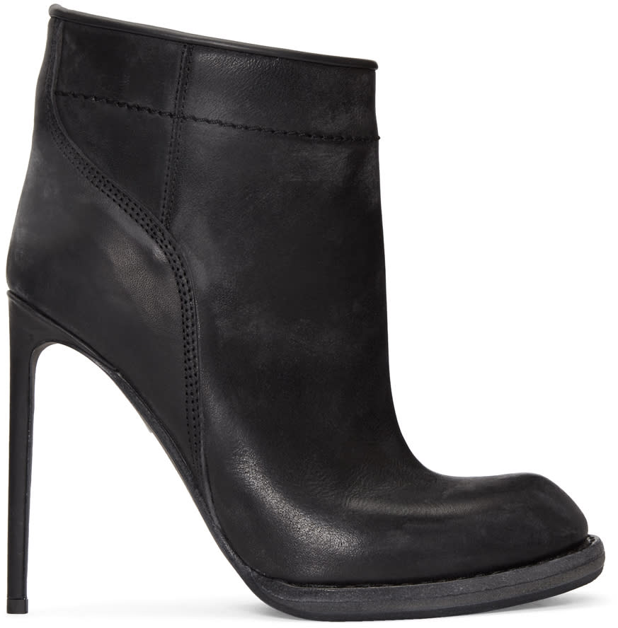 Haider Ackermann Black Heeled Ankle Boots
