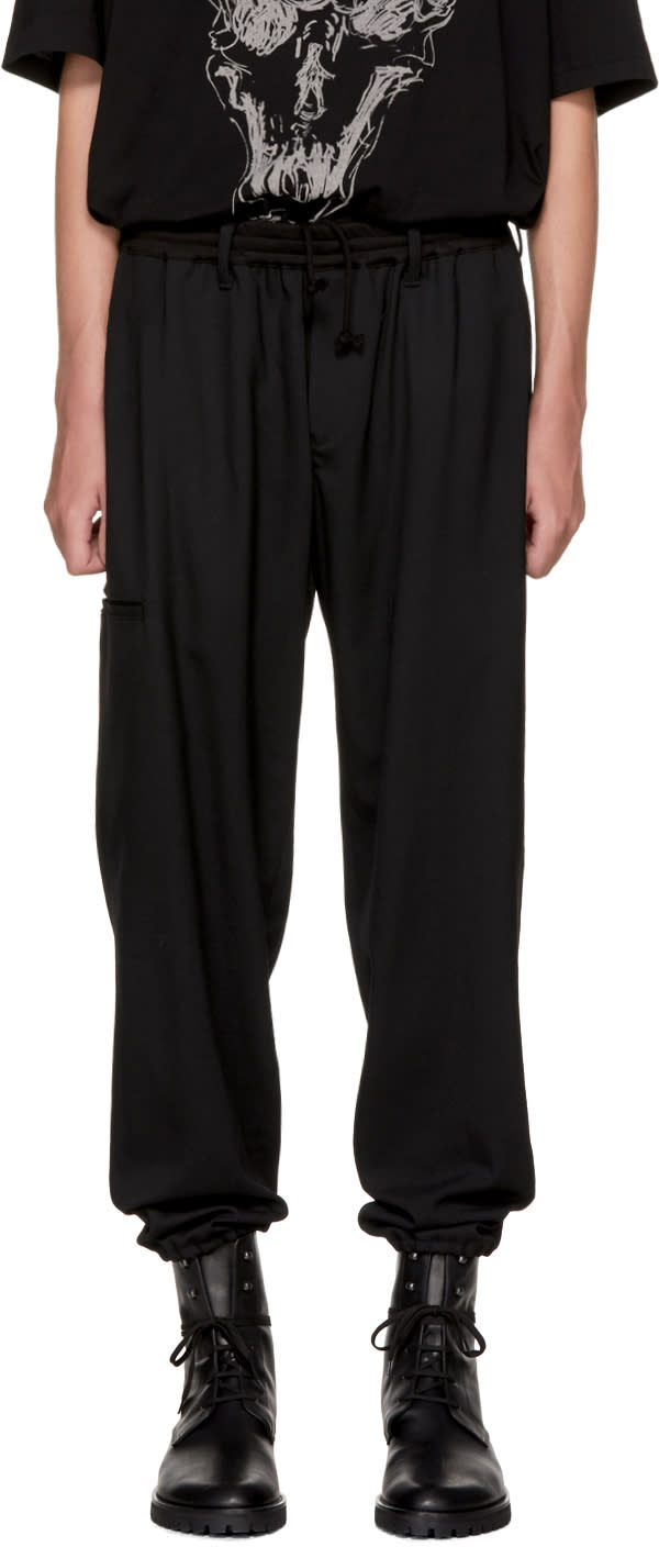 Yohji Yamamoto Black Twill Trousers