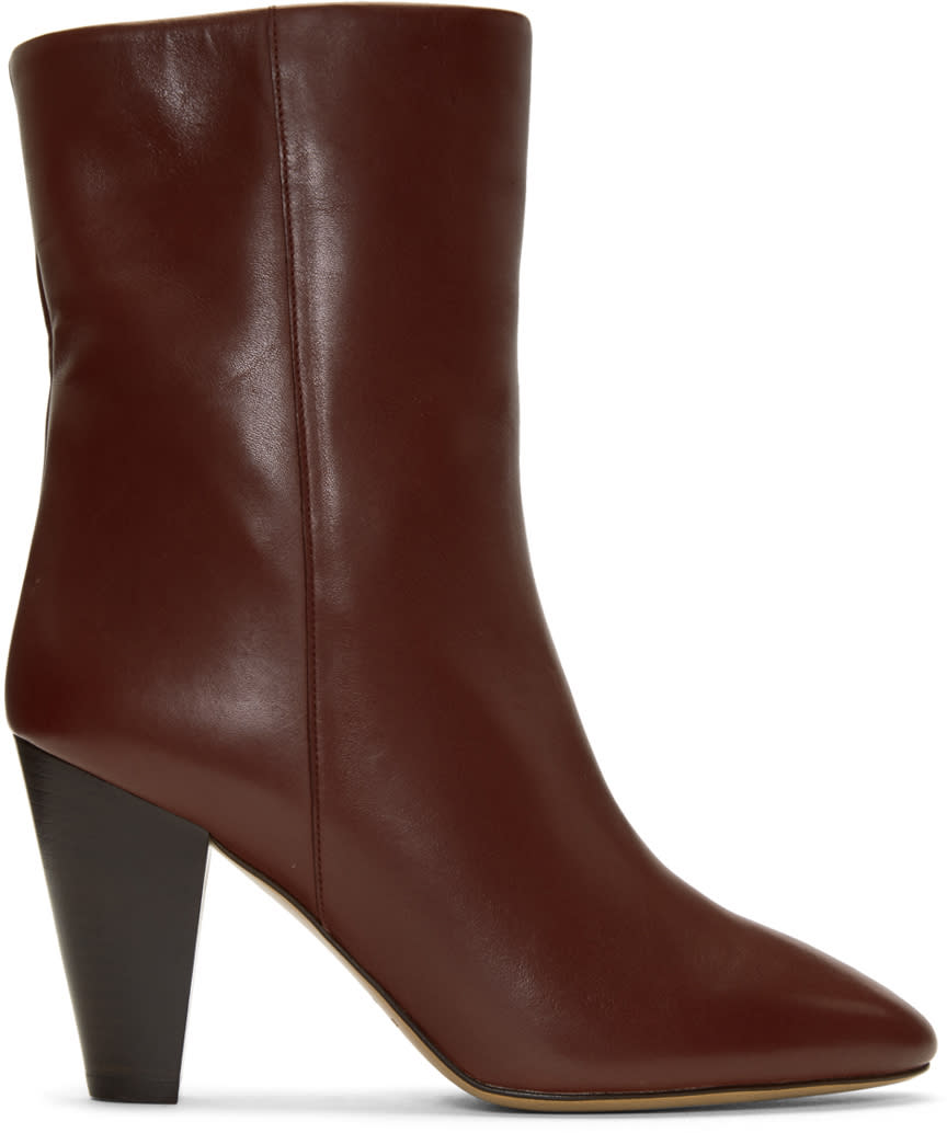 Isabel Marant Burgundy Darilay Boots