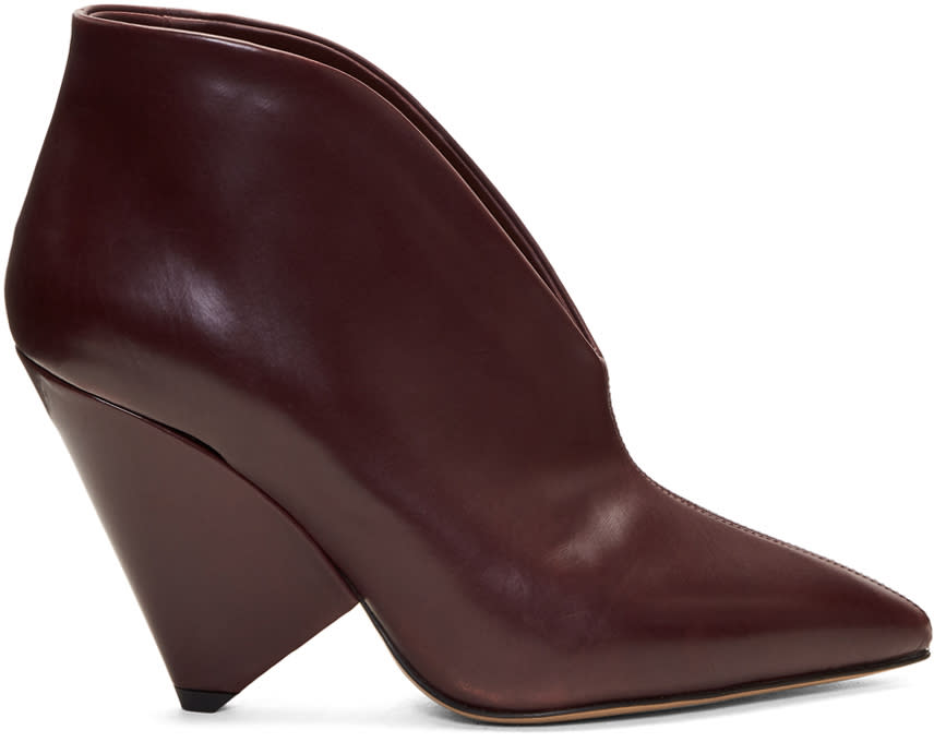 Isabel Marant Burgundy Adenn Boots