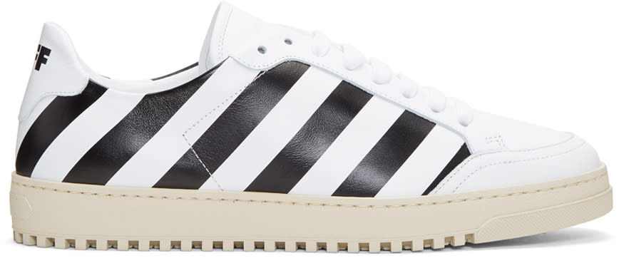Off-white White Diagonal Sneakers