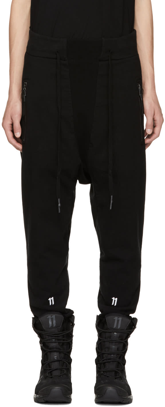 11 By Boris Bidjan Saberi Black Logo Lounge Pants
