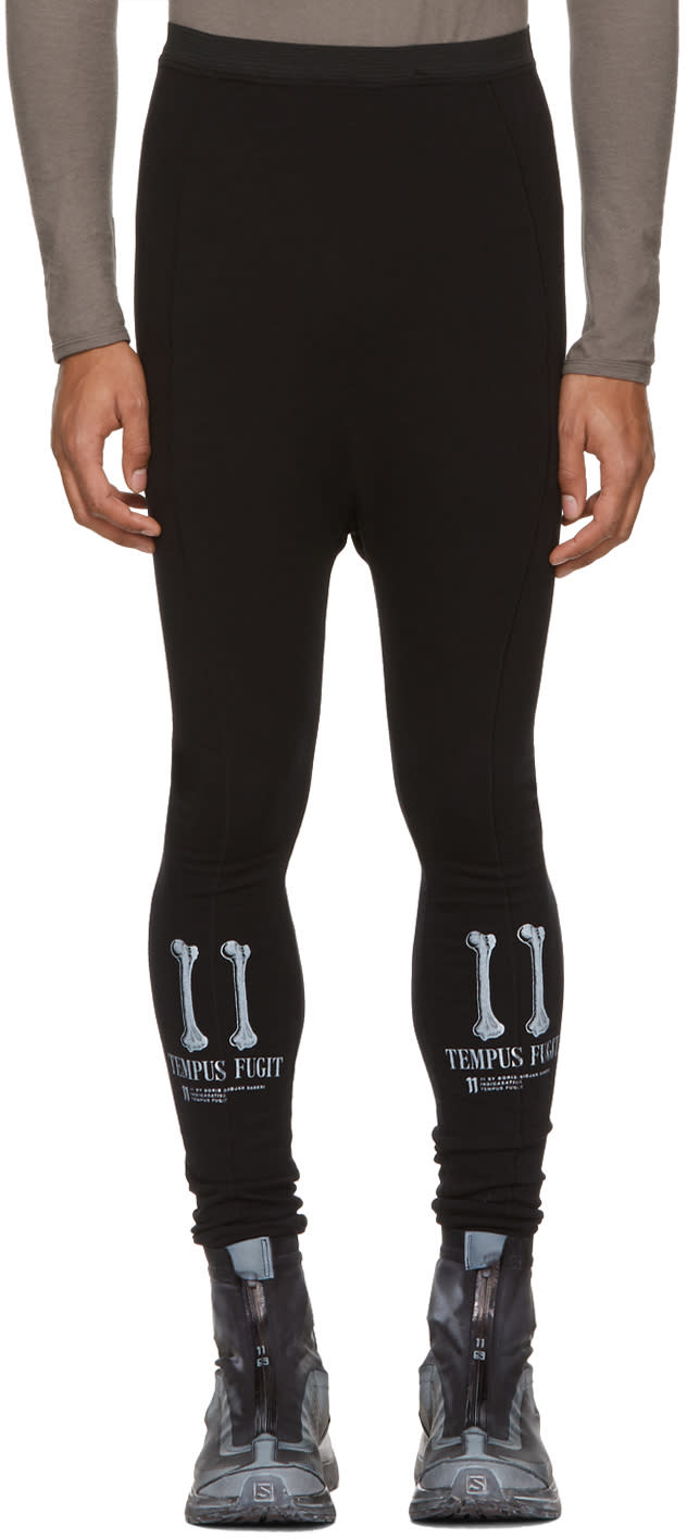 11 By Boris Bidjan Saberi Black tempus Fugit Track Pants