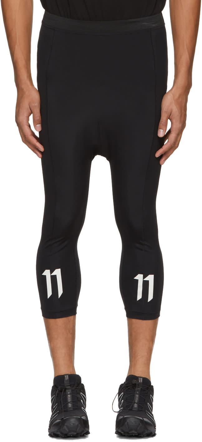 11 By Boris Bidjan Saberi Black Logo Track Pants