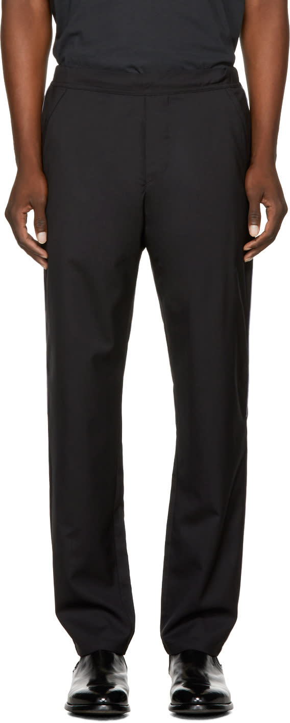 Oamc Black Drawcord Trousers