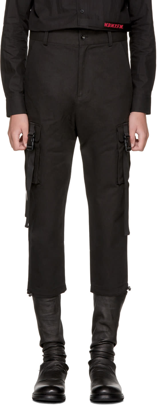 D By D Black Out Strap Pocket Cargo Pants