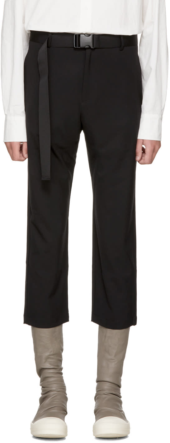 D By D Black Belted Strap Trousers