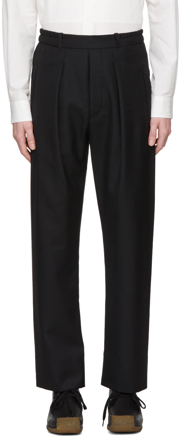 Lemaire Black Elastic Trousers