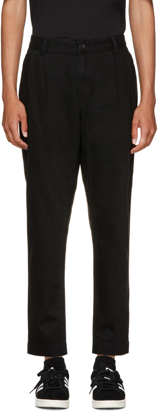 Etudes Black Denim Archives Trousers