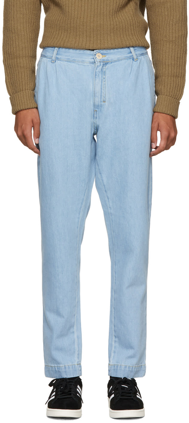 Etudes Blue Denim Archives Trousers