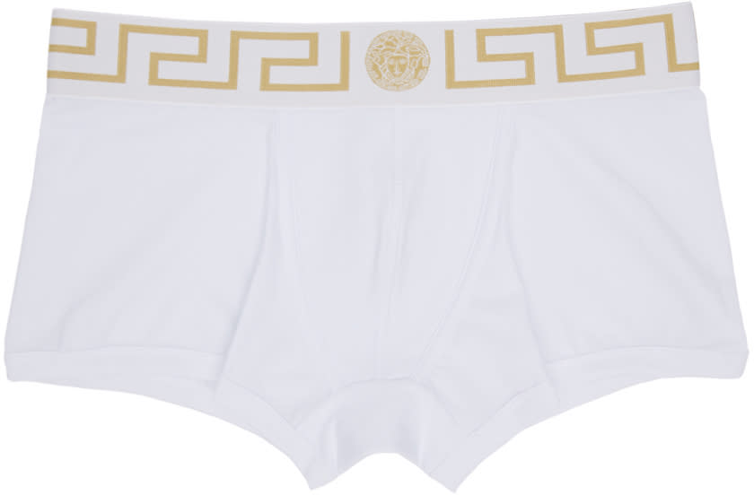 Versace Underwear Two-pack White Medusa Boxer Briefs