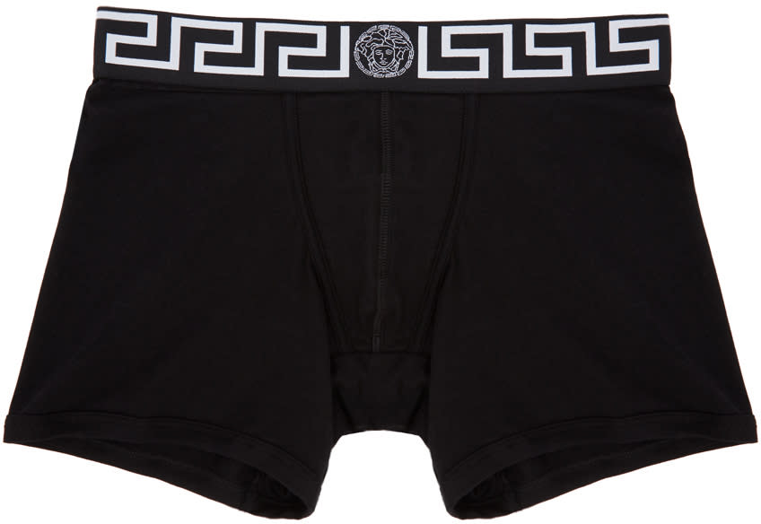 Versace Underwear Black Medusa Boxer Briefs