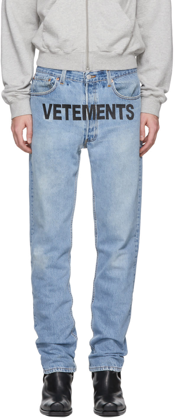 Vetements Blue Levis Edition Reworked Jeans