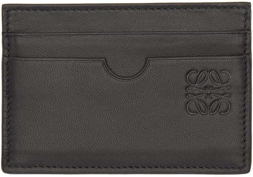 Loewe Black Leather Card Holder