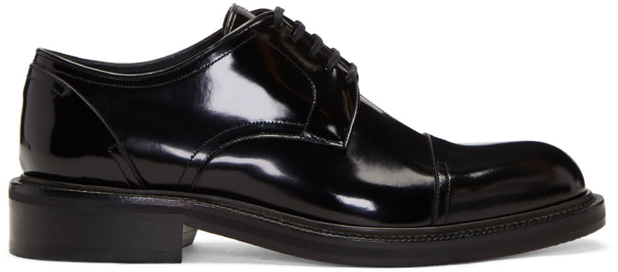 Loewe Black Leather Oxford Derbys