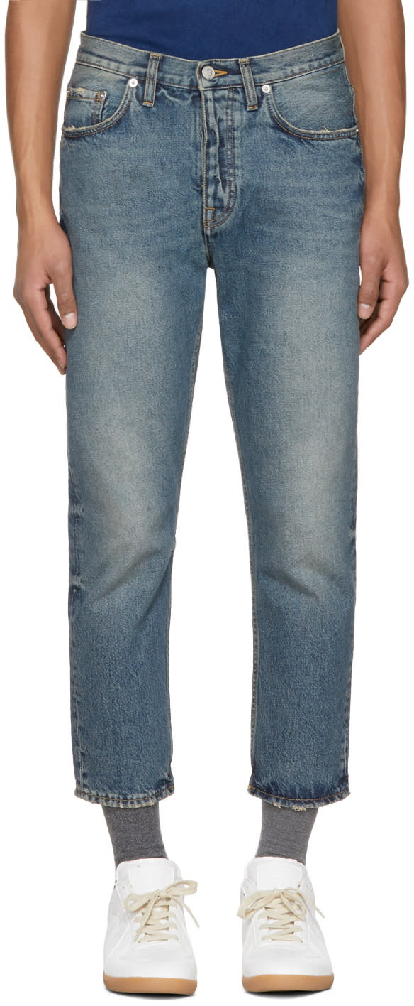 Harmony Blue Cropped Damien Jeans