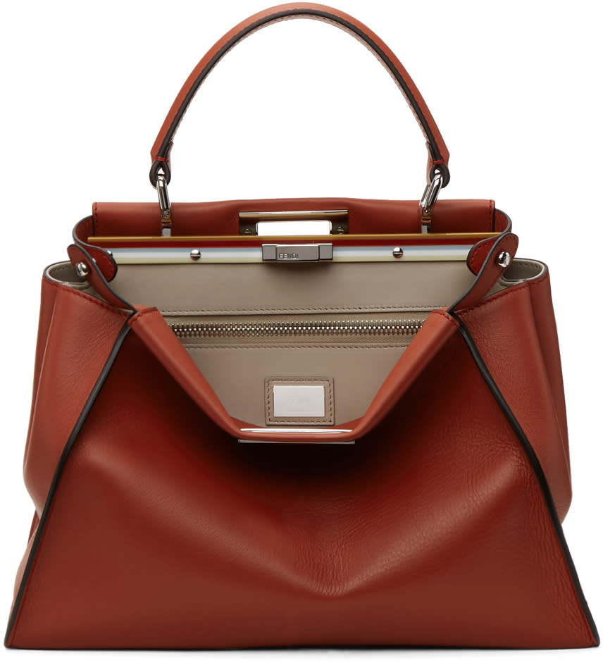 fendi red peekaboo bag