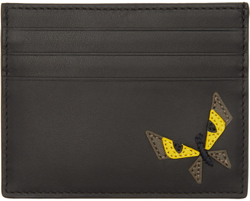 Fendi Black Butterfleyes Card Holder