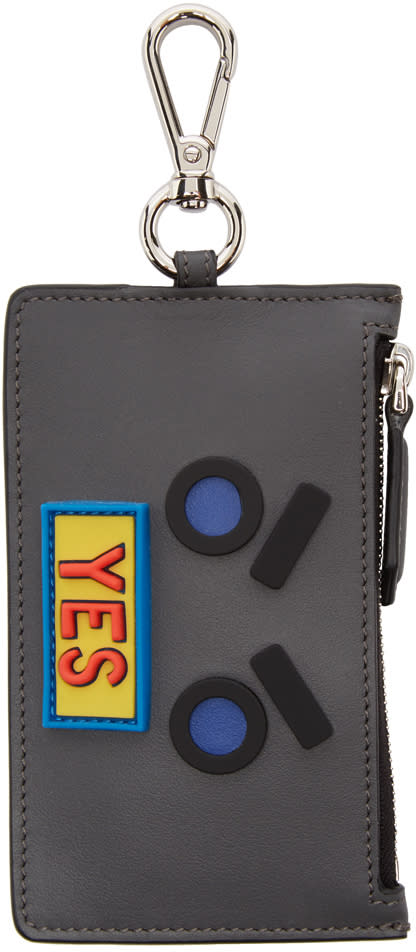 Fendi Grey yes Coin Pouch