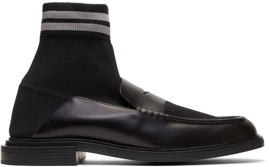 Fendi Black Sock Loafers