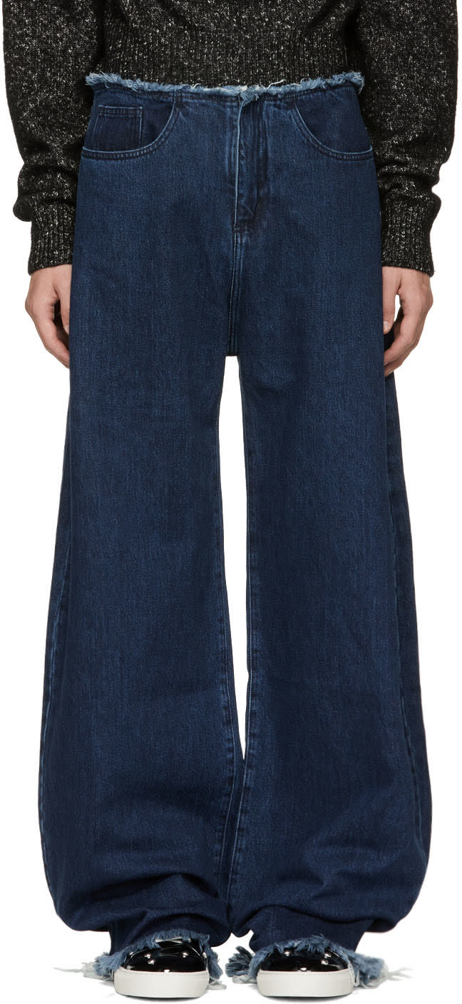 Marques Almeida Indigo Boyfriend Jeans