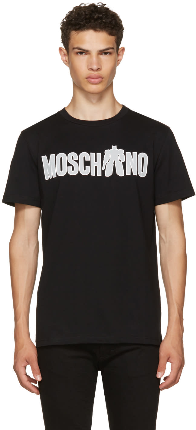 Moschino Black Transformers Logo T-shirt Moschino Black Transformers Logo T-shirt