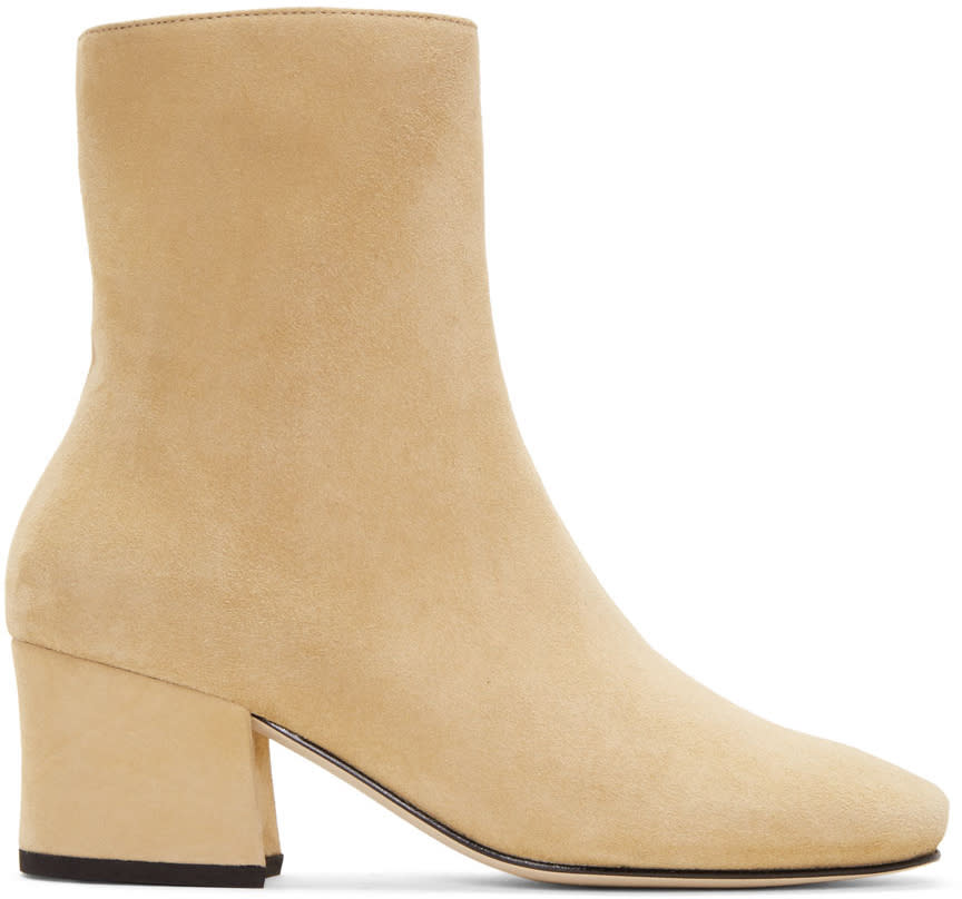 Dorateymur Beige Suede Sybil Leek Boots