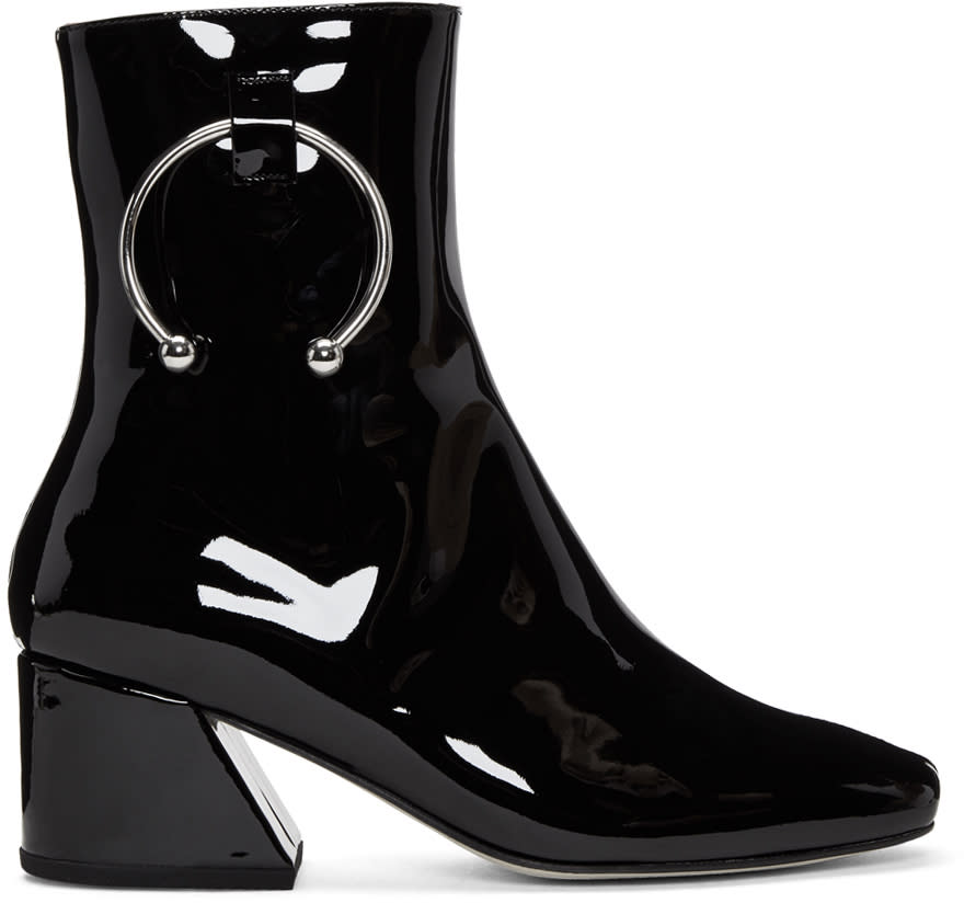 Dorateymur Black Patent Nizip Boots
