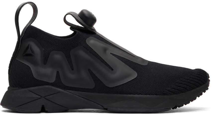 Reebok Classics Black Pump Supreme Ultk Slip-on Sneakers