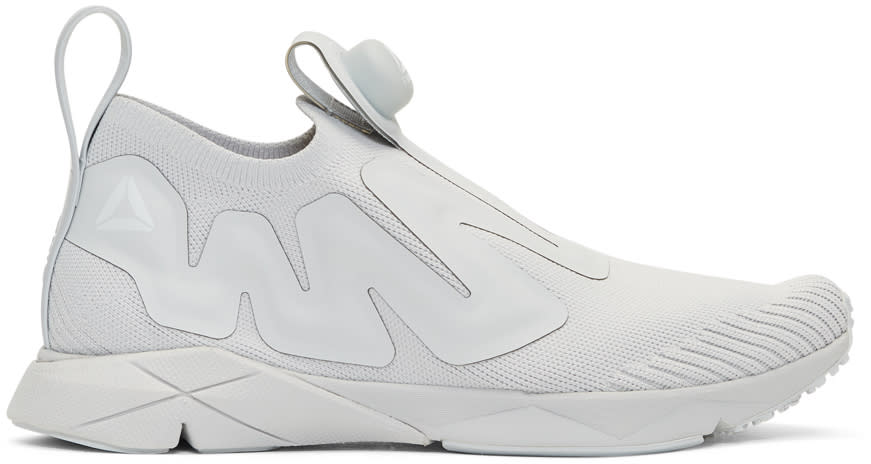 Reebok Classics Grey Pump Supreme Ultraknit Sneakers