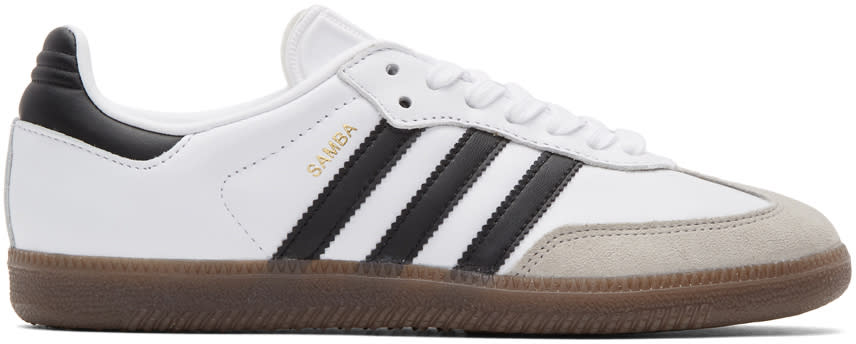 Adidas Originals White Samba Og Sneakers
