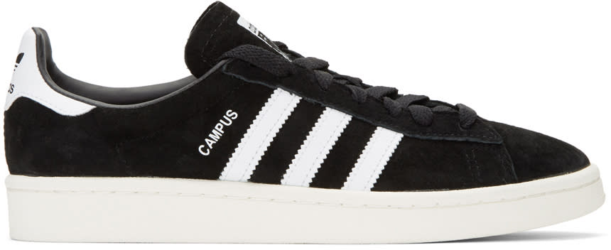 Adidas Originals Black Suede Campus Sneakers