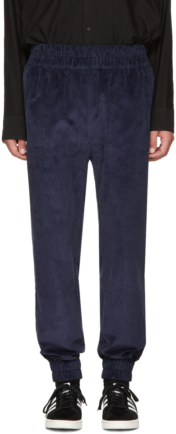 Phoebe English Navy Corduroy Jogger Lounge Pants