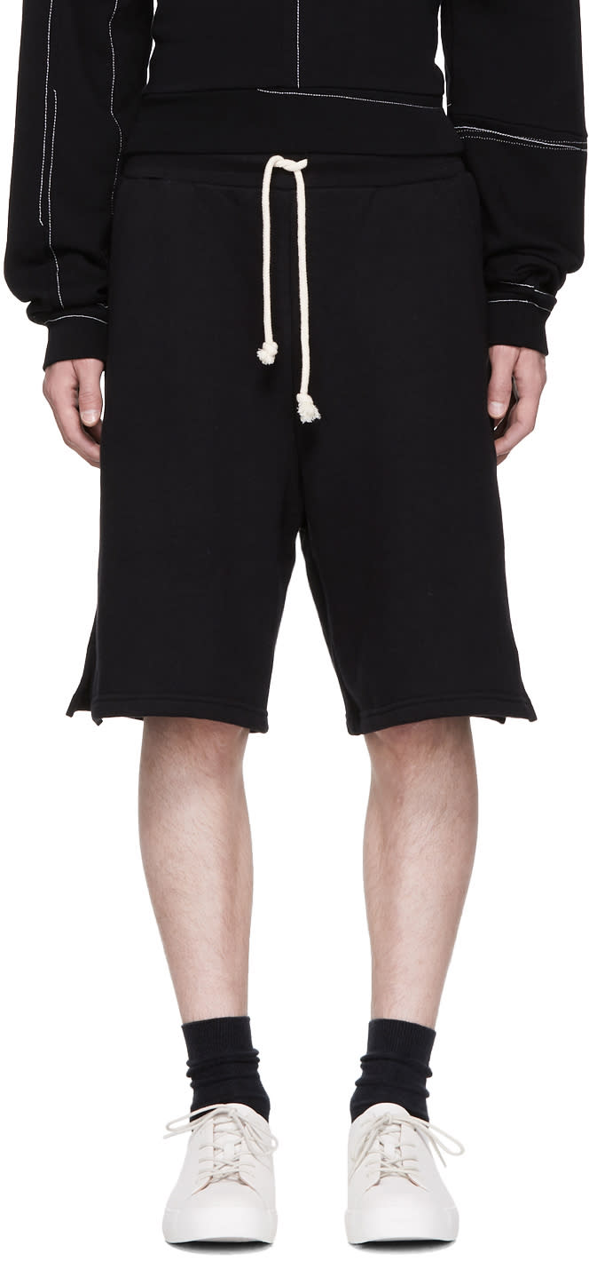 John Elliott Black Oversized Shorts