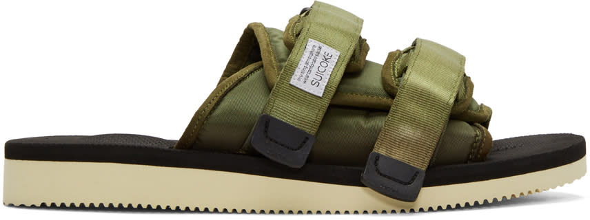 Suicoke Green Moto Sandals