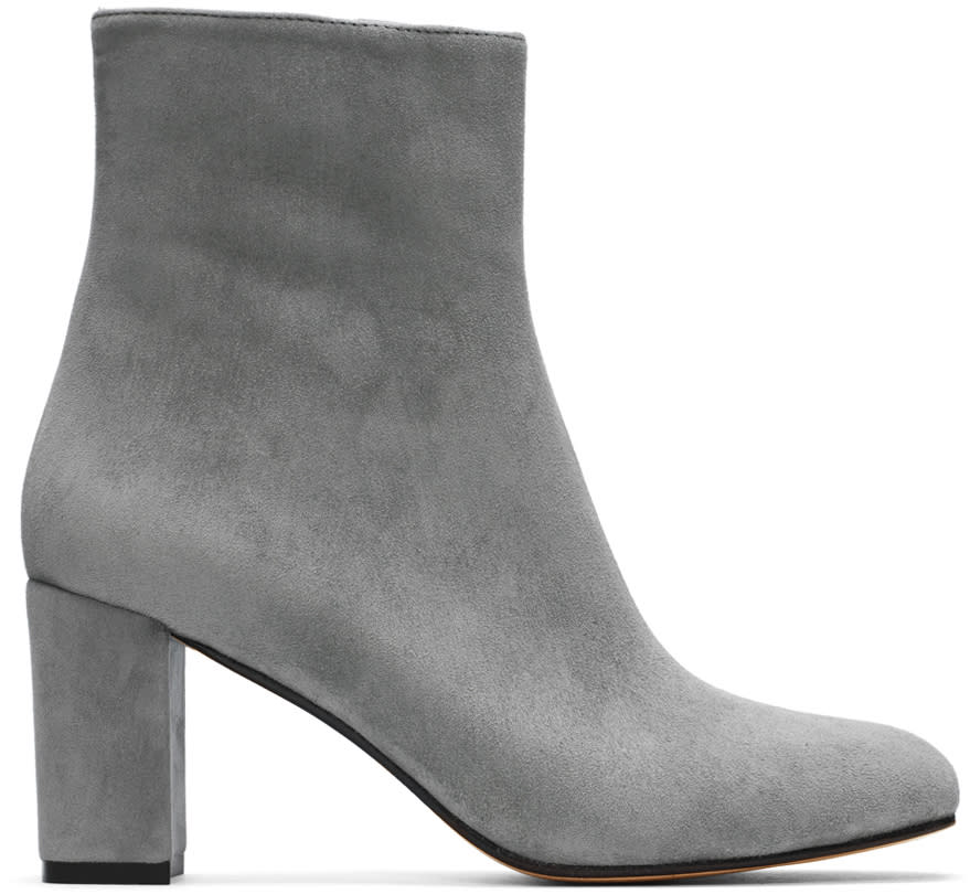 Maryam Nassir Zadeh Blue Suede Agnes Boots