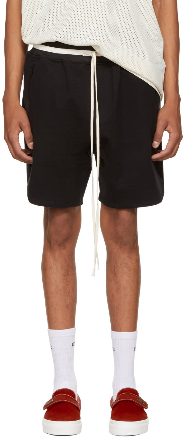 Fear Of God Black Heavy Terry Sweatshorts
