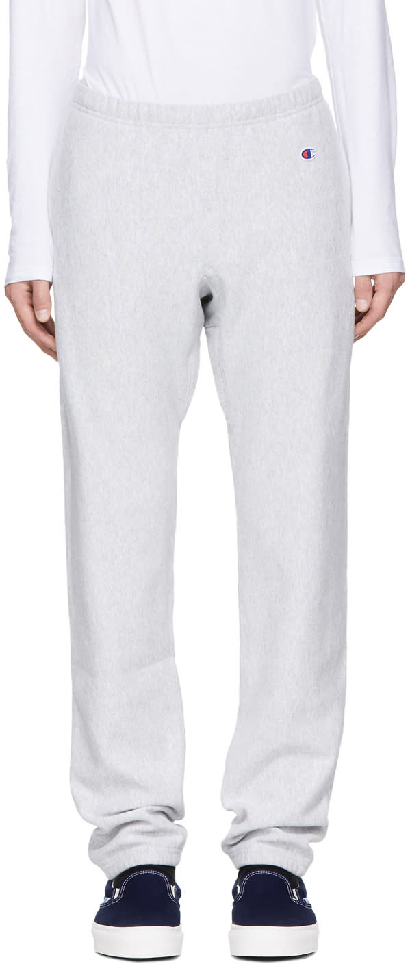Champion Reverse Weave Grey Small Logo Lounge Pants
