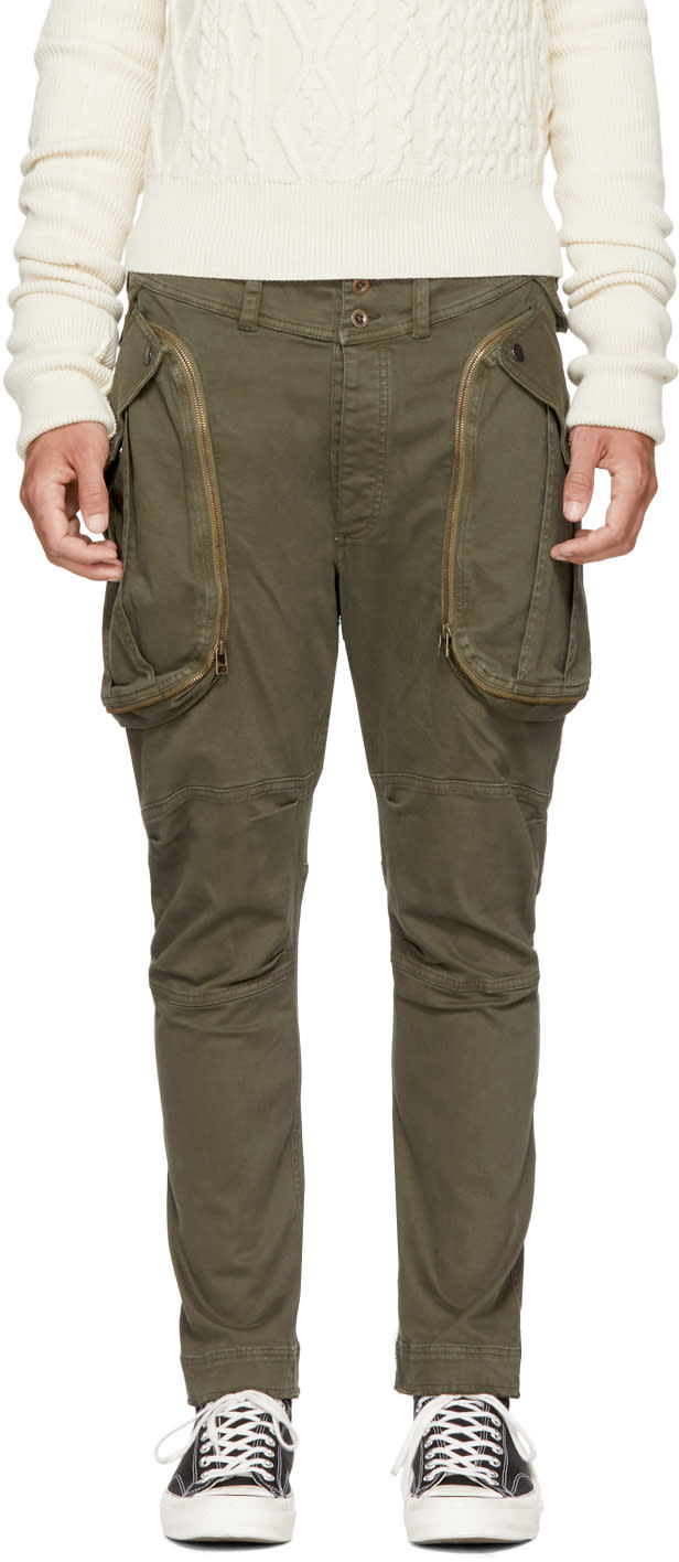Faith Connexion Green Classic Cargo Trousers