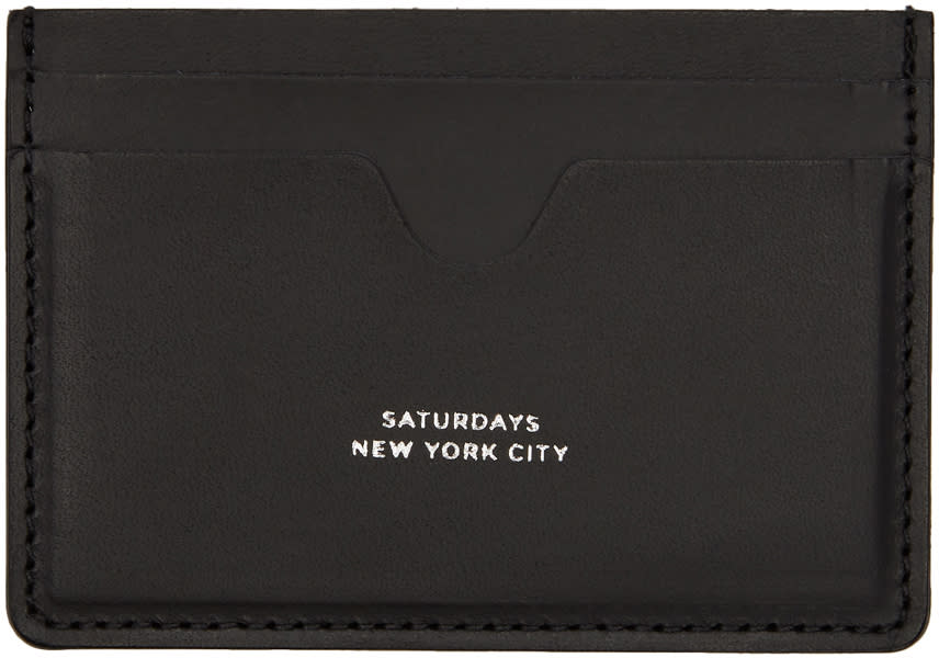 Saturdays Nyc Black Ryan Card Holder