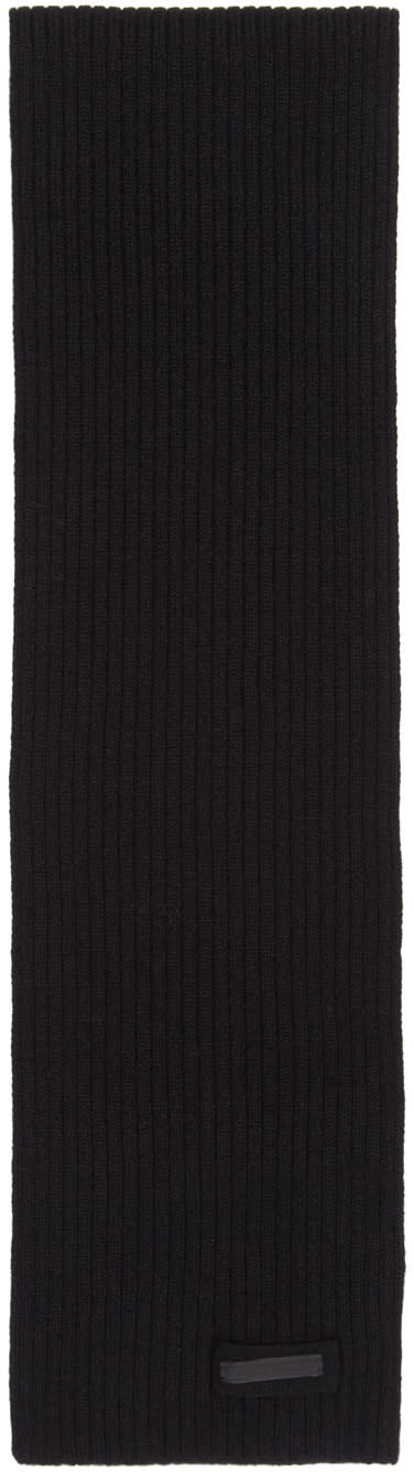 Prada Black Cashmere Scarf