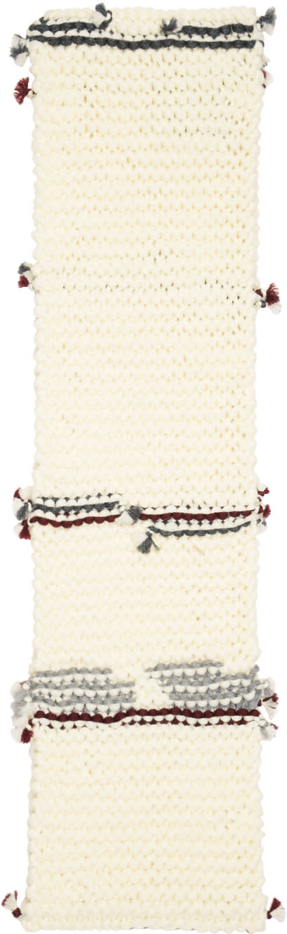 Prada Off-white Wool Scarf